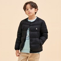 빈폴 키즈 점퍼 공용 경량 다운 패딩 블랙 BI3139U905