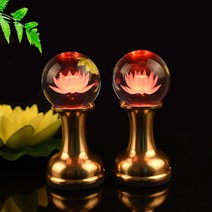 led 연등 연화등 usb 연화등불 재신등 불당 무드등 전등 법당 기도용 불등 화등 충전식 가정용, 중형 연꽃볼 한 쌍