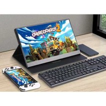 포터블모니터 휴대용 PS4 PS5 스위치 스마트폰 4K, 1080P60HZ 터치 스크린 14인치
