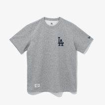 (국내매장판) 뉴에라 반팔티 MLB 애니버서리 LA 다저스 헤더 그레이 13546494