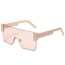 여성을위한 무테의 원피스 스퀘어 선글라스 Oversize Flat Top Sun Glasses 2020 브랜드 디자이너 Gradient Eyewear Shades UV400