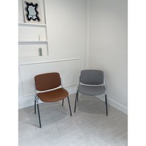 카스텔리체어 캐스팅체어 홈 카페 인테리어 업소용의자 2컬러 하운드체크 PU, 브라운PU, 1개