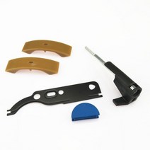 타이밍체인 타이밍벨트교체비용 scjyrxs 1set 자동차 캠축 텐셔너 조정 슬라이더 + 가스켓 + 막대 passat b5 골프 mk4 a4 a6 a8 058 c 호환 지원, 058109217-1 세트