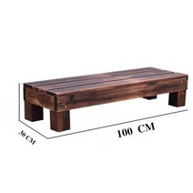 수아네 조립식평상 대나무 마당 렉산지붕 나무 사우나평상 벤치, 정사각형 20cm 총 높이 10cm