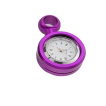 데이비슨 할리 혼다 야마하 가와사키용 범용 시계 자전거 바이크 오토바이 핸들 바 방수 쿼츠, 06 Purple