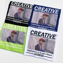 크리에이티브 프린팅 오버핏 반팔 티셔츠(4color)