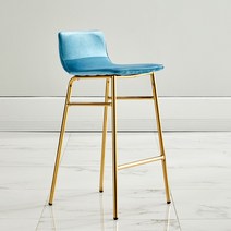 상도가구 딥 바체어 골드바체어 홈바의자 높은의자 카페의자 아일랜드식탁의자, L67 사파이어(CO)