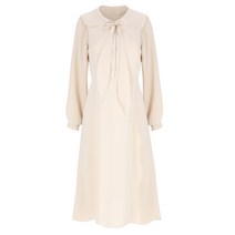 [비키] [23 신상] 리본 타이 카라 롱 원피스(TGOAC2508)