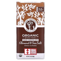 이퀄 엑스체인지 Organic Dark Chocolate Almond Sea Salt 3.5 oz 100 g