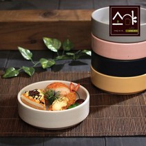 같은공간-소야도자기 여주 이천 소야 나예 원통찬기 3호 그릇 요리접시 여주도자기 도기접시 도자기쿠프 반찬볼-SS, SS-옐로우