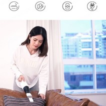 소형 청소기 무선 가정용 대흡입 차량용 청소기 손잡이, 하얀색
