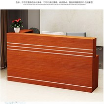 계산대 카운터 포스기 매장 식당 인포데스크 접수대 프런트 인포메이션 옷가게, 140x80x110cm, 황갈색오른쪽