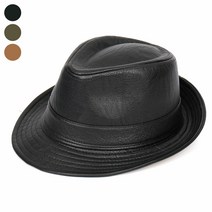 DMCD7050 겨울 중절모자 페도라 레자 벙거지 중년모자