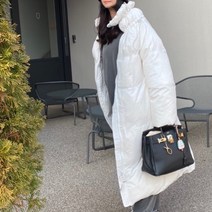 여성 MM 구스다운 롱패딩 점퍼 자켓 2color white & black