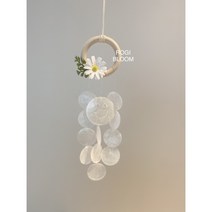 [로기블룸] 데이지 스마일 미니자개모빌 (나사고리못+선물포장)