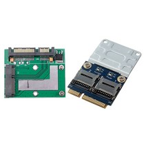 1 PCS MSATA SSD to 2.5 인치 SATA3 카드 PCIE 모듈 보드 및 1 개 2 SSD HDD TF to MINI PCIE 카드 리더기 PCI-E 어댑터, 하나, 실버 블루 & 그린