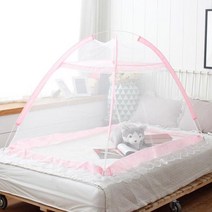 BW3720CD2 아기모기장 캠핑모기장 원터치 에코벨모기장 c-02019 모기장 텐트형모기장 돔형모기 유아모기장(90cmx140cm)/아동용미니모기장, 핑크