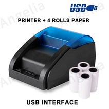 PDA 피디에이 스캐너 5MM 데스크탑 POS US 블루투스 열 영수증 프린터 판매 상점 지원 윈도우 안드로이드, 03 4  paper_02 미국 플러그