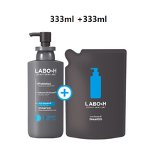 라보에이치 댄드러프 일반건성비듬 샴푸 333ml+333ml(리필), 1set