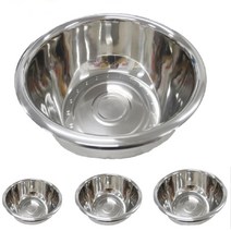 식당 주방 사용편한 스텐레스 원형볼 설거지통 쓰기편한 HACCP 스테인레스볼 해썹, 중 38x10cm