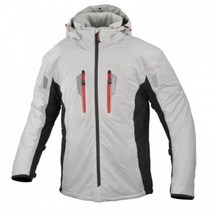 KOMINE JK-620 풀오버 자켓 방한 방풍 방수, 3XL, L-GREY-BLACK