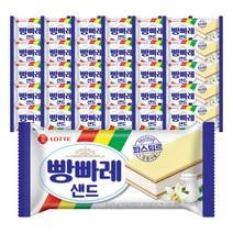 롯데 샌드 모나카 아이스크림 빵빠레 180ml, 30개