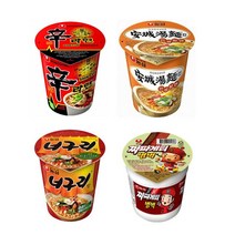 소컵 신라면4입+안성탕면4입+얼큰너구리4입+짜파게티범벅4입, 1세트