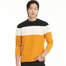 데이블랙 남성용 줄무늬 긴 팔 티셔츠 DBL001101091