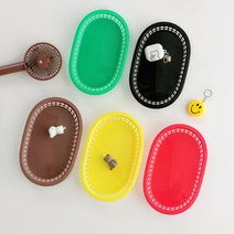 감성 레트로 컬러 간식 바구니 2size 스낵 빵 튀김 바스켓 분식집 플라스틱바스켓 소품바구니, 대 (그린)