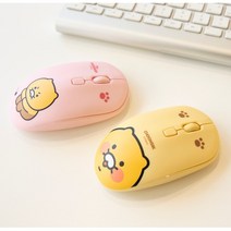 카카오프렌즈 춘식이 무선마우스_무소음 게이밍, CSMS-002, 미소
