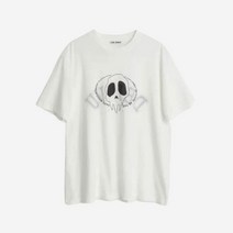아워레가시 박스 티셔츠 매버릭 데자뷰 프린트 화이트 Our Legacy Box 티셔츠 Maverick Deja Vu Print White
