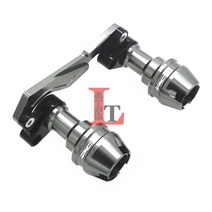 라이더무드 혼다 pcx125 머플러 슬라이더 프론트 포크 배기관 보호 범퍼 가드 튜닝, PCX 머플러 - 티타늄, 1개