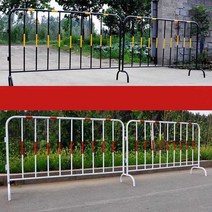 공연장 가이드라인 바리케이트 안전휀스 울타리 이동, 1.2x2m 흑색 황색12캐티 아연도금