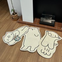 큐티애니멀발매트 미니러그 고양이 강아지 털 사계절 동물 카페트