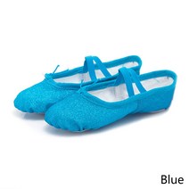 발레 남아 스윙 라인댄스 살사 탱고 재활 반짝이 발레 댄스 신발 요가 체육관 플랫 슬리퍼 핑크 블루 로, 07 29, 02 파란