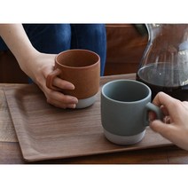 킨토 슬로우커피 SCS 스택머그 컵 머그 커피잔 4color (7446), 오렌지 (7446B)