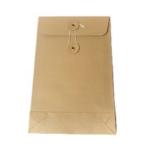 편지 서류봉투 컬러 크라프트 무지 단추봉투 종이단추봉투 A5 세로황 1P