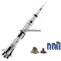 Saturn-V 발사 엄빌리컬 타워 우주 왕복선 탐험대 세트 21309 빌딩 블록 92176 10003, 02 1969PC