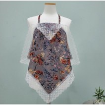 도도한상점 휴대용 식사 앞치마 어른용 턱받이 무릎덮개 겸용 매너손수건 앞가리개 답례품, 22.딥그레이