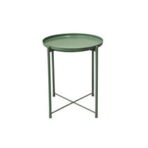 스마트협탁 접이용테이블 서랍장 모듈협탁 콘센트협탁 모던 미니멀리스트 소형 커피 테이블 북유럽 거실 소파 코너 라운드 발코니 테이블, 녹색