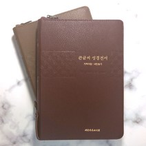 대한기독교서회 큰글씨 성경전서 NKR83TU 개역개정 특대 합본 지퍼 성경책, 2.모카브라운