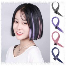 숱많은 헤어피스 가발 조각머리 연예인 브릿지 인모 똑딱이 부분 붙임머리 C컬, E