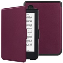 HGWALP 슬림쉘 케이스 15.2cm6인치 Kobo Clara 2E 2022 출시용 프리미엄 경량 PU 가죽 커버 자동 슬립/웨이크 포함 Kobo Clara 2E 15.2, Purple