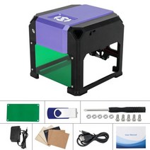 마킹기 레이저 조각기 고출력 각인기 000 로고 프린터 미니 작업 영역 00 각인 기계, Purple, EU plug