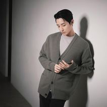 파렌하이트 카키 부클 가디건 DU8002