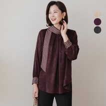 메이너 스카프 블라우스