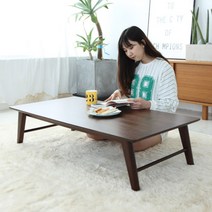 접이식 좌식테이블 거실 원목좌탁 좌식 식탁 커피 티테이블, 네추럴