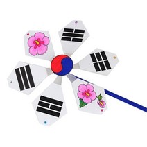 5인세트 태극기바람개비 초등만들기 놀이키트 캠핑놀거리 유아, 환경보호 합포장