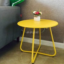 스탠딩테이블 보조 이동식 테이블 북유럽 커피 테이블 장식 액세서리 현대 디자인 Apartamento Mesas De Ce, 04 Yellow