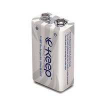 e-Keep 렉셀 9V 충전지 1000회 충전이 가능한 9V 충전지, e-keep 9V 화이트 1개, 1개